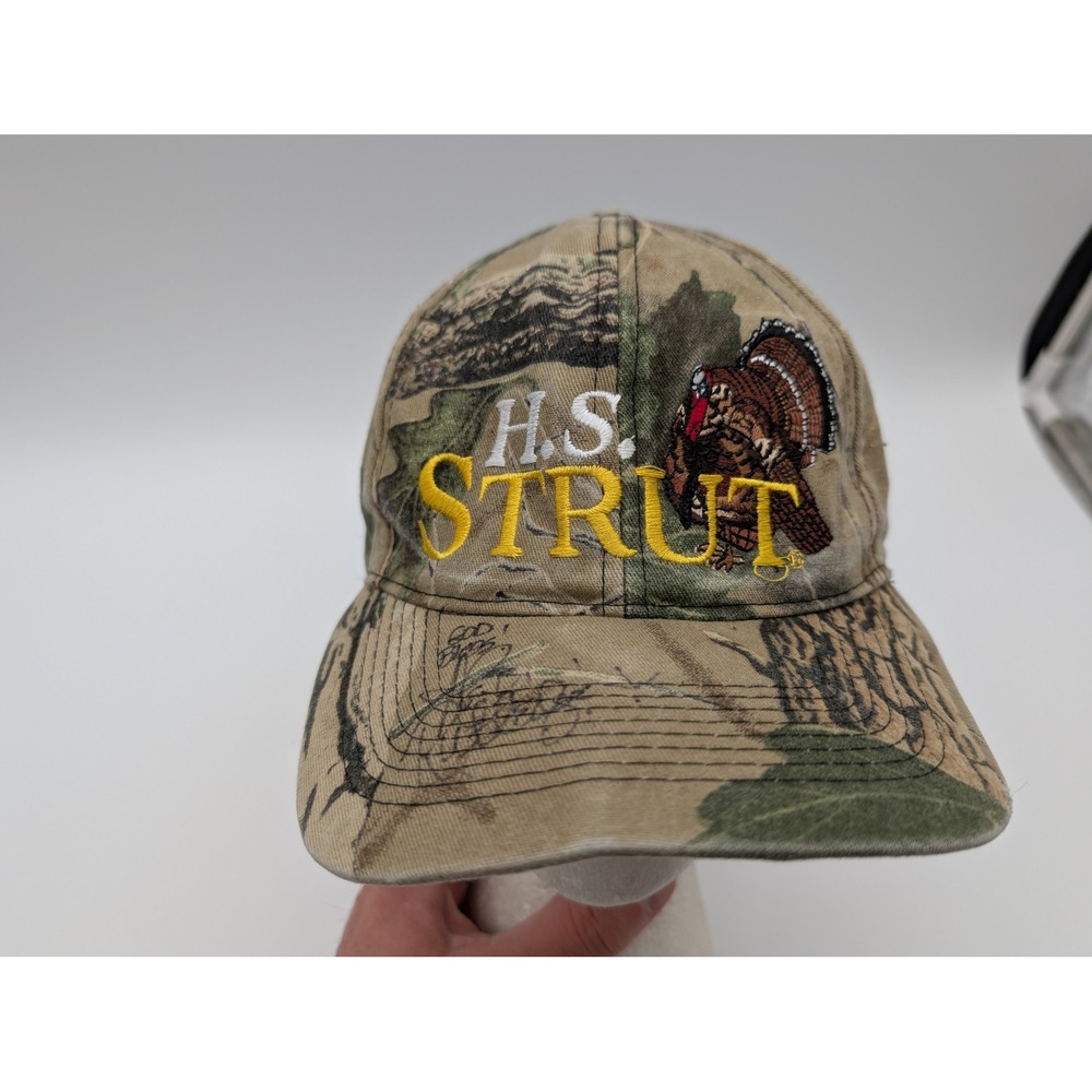 HS Strut Turkey Hunting Hat Camo Snapback Cap Embroidered Mossy Oak Style Mens